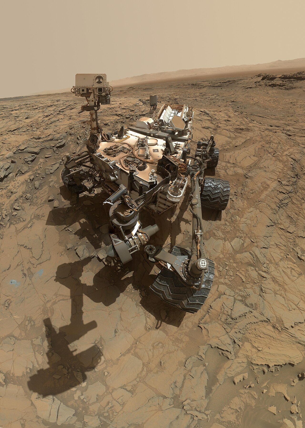 Curiosity Self-Portrait at 'Big Sky' Drilling Site (PIA19920)