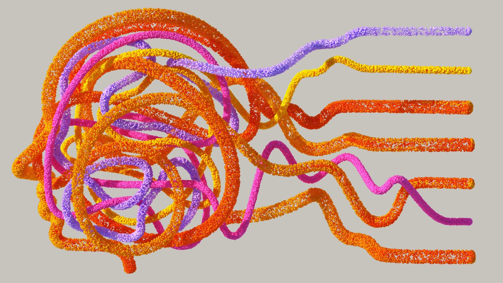 Vibrant 3D rendering depicting the complexity of neural networks.